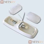 Pd Double Dome Rv Interior Ceiling Light Euro-style W/white Switch. Fixed Price $14.94.