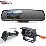 Iposter 4.3'' Rear View Mirror Monitor Reversing Hd Backup Camera For Truck. Fixed Price $62.90.