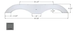 Icon 12390 Tandem Axle Fender Skirts Rv. Fixed Price $251.66.