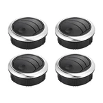 Autohaux 4PCS Round Air 3X8.7CM / 1.18""X3.43""(H*D), Black, Silver Tone. Fixed Price $29.99.