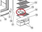 Norcold N8 N7 Fridge Shelf Cut Out Tray 617756. Fixed Price $18.00.