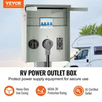 Temporary Power Outlet Panel, 125/250V, Rv Box With 20/30/50 Amp. Fixed Price $133.20.