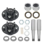 Trailer Hub Kit With Bearing For Lug 4.5" Idler Round Spindle. Fixed Price $84.69.