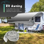 Rv Awning Replacement Fabric Camper 9-20 Feet Weatherproof Vinyl Blue/gray Fade. Fixed Price $75.74.