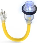 Tooliom 110 Rv Power Adapter, 15AMP Plug, Twist Lock Nema. Fixed Price $24.00.