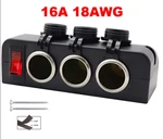 Marine 12/24V 16A 18AWG 3-SOCKET Power Adapter Covers W/on-off Red Led. Fixed Price $24.77.