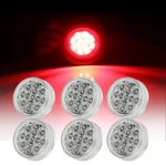 6X 2.5" 13 Led Clear Cover Red Light 12V Side Marker Universal Fits Truck. Fixed Price $22.99.