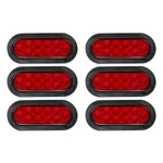 6PACK 10 Trailer Truck Stop/turn/tail Brake Lights 6" Oval Sealed Mount Red. Fixed Price $41.08.