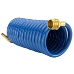 Recpro Rv Exterior Shower Hose 15' Blue Coiled Optional Flexible Qui.... Fixed Price $38.81.
