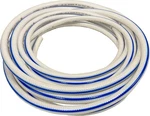 1/2" Heavy Duty Braided Pvc Tubing Reinforced Hose, 10 Feet, White And Blue. Fixed Price $23.23.