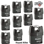 Master Pro Series Padlock (10) High Security Locks 6327NKA-10 W/ Bumpstop. Fixed Price $406.86.