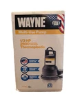 Wayne 1/3 Hp 2600 Gph Thermoplastic Switchless Bottom Ac Submersible. Fixed Price $59.99.