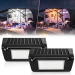 2PCS 5" Exterior Led Porch Light Utility Awning Yellow/white For Truck Rv. Fixed Price $37.75.
