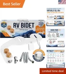 Compact & Reversible Rv Bidet With Dual Nozzles - Easy Installation Included. Fixed Price $220.99.