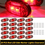Set Of 20 Red Led Thin Clearance Side Marker Light New For Truck Trailer Rv 2.6". Fixed Price $23.99.