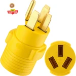 Kanayu 50AMP Rv Stove Adapter Compatible With Nema 14-50P Yellow. Fixed Price $29.98.