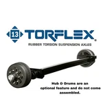 Dexter 8000 Lb Torsion Suspension Trailer Axle Beam 92" Hf 74"OB. Fixed Price $1289.99.