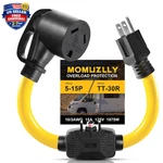 Amp To 110 Volt Rv Power Adapter Cord, 15A/20A Nema 5-15P Male TT-30R. Fixed Price $27.99.