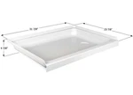 Icon 15238 Shower Pan SP2432RH-PW Right Hand Drain Polar White. Fixed Price $176.06.