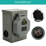 Rv 50 Amp Power Inlet Box Outdoor Receptacle 3 Prong Locking Plug W/ Led Light. Fixed Price $29.65.