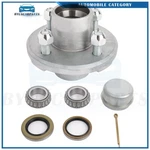 Bearings With Trailer Galvanized Hub On 4" For 2500 Lbs Axle 44649. Fixed Price $36.47.