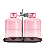 Rv Dual Propane Mounting Rack With Locking Device For 20LBS Tanks Tr.... Fixed Price $59.62.