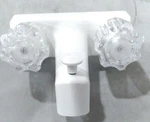 The Empire Brass White Tube 4" Plastic Body W/ Crystal Handles U-YJW41VBW-E. Fixed Price $21.99.