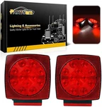 Partsam 12V Square Led Trailer Light Red White Stop Turn Tail Brake Lamp. Fixed Price $28.25.