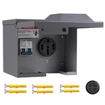 Perpending 50 Amp Box With Breaker,rv Electrical Outlet,ul. Fixed Price $56.64.