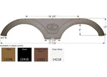 Icon 12410 FS2248 Replacement Tandem Axle Fender Skirt For Keystone Rvs - Black. Fixed Price $211.94.