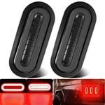 Wahmototin 2PCS 6" Inch Smoked Lens Oval Red 52 Leds Light. Fixed Price $51.90.