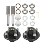 Labwork 2 Sets Square BT16 Spindle On 4' Trailer Hub Kit. Fixed Price $72.81.