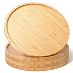 Meanplan 5 Pcs Round Charcuterie Board Bulk Bamboo Tray Fall Wooden Ser.... Fixed Price $60.80.