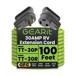 Gearit 100 Ft Extension Cords Ofc Outdoor 30 Amp Gauge Prong Waterproof .... Fixed Price $159.61.