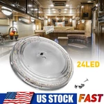 Round Ceiling Light Rv Interior 24 Led Switched Fixture Camper Trailer 6". Fixed Price $11.39.