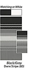 Carefree JU208D00 Rv Awning Vinyl Fabric 19'2" Black/graydune Stripe/white Guard. Fixed Price $362.70.