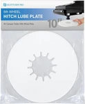 5TH Wheel Hitch Lube Plate 10" White (1-PACK) No Grease Mess Solution For Rv. Fixed Price $17.01.