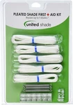 United Shade 650000, Pleated First Aid Kit, Window Restringing Das. Fixed Price $17.00.