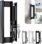 Sliding Glass Door Handle Set 6-5/8" Heavy-duty Black Zinc Easy Installation. Fixed Price $39.95.