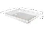 Icon 15237 Shower Pan SP2432LH-PW Left Hand Drain Polar White. Fixed Price $175.99.