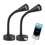 Acegoo 12V Led Reading Light Rv Dimmable Lamp With Usb Charger Black. Fixed Price $56.97.