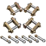 Leaf Spring Suspension Shackle Set For Tandem Axle Truck Trailers UO12-016. Fixed Price $88.43.