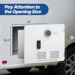 Ranein 15"X18" Rv Tankless Water Heater Door Kit (white) Model# RA65-1518. Fixed Price $57.00.