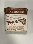 Master Lock Trailer No 33. Fixed Price $39.99.