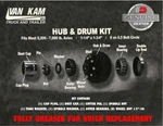 Dexter Axle Hub & Drum 5.2K-7K, 8 On 6.5, 1/4"-1 3/4" Bearings, 1/2-20 Studs. Fixed Price $164.99.