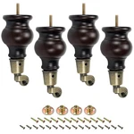 Wood Furniture Legs With Casters, 120MM/4.72" Height H, Brown. Fixed Price $60.83.
