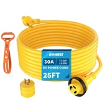 Kohree 25' Rv Power Extension Cord Amp Twist Lock Adapter Plug 30M/30F Wit. Fixed Price $59.90.